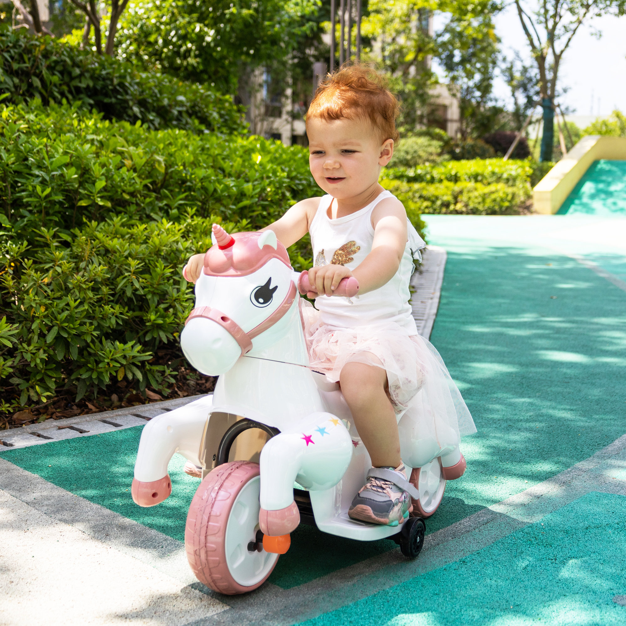 Battery operated ride on unicorn online